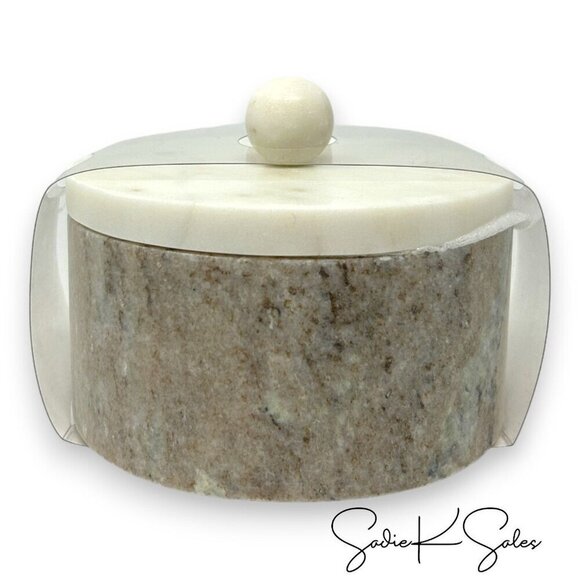 Round Marble Decorative Box with Knob Lid - Threshold Studio McGee, Target 2024 - Picture 6 of 8